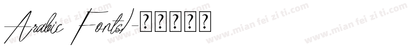 Arabic Fonts)字体转换